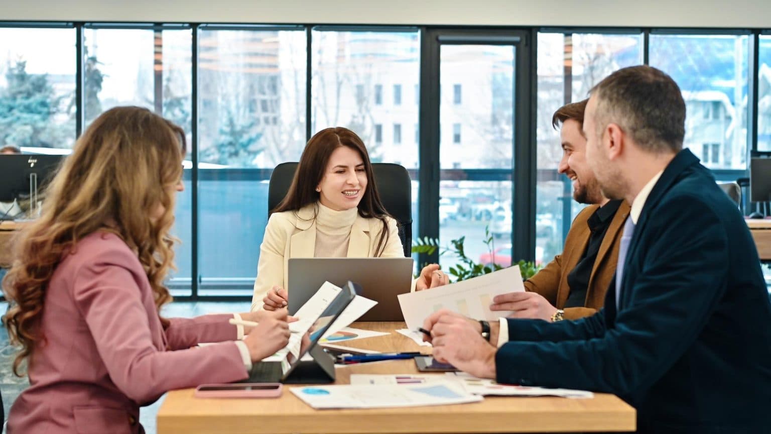 Spotless living room after a professional clean